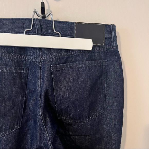 Banana Republic BR Jeans Slouch Straight Dark Wash Denim Zip Closure Women’s 29 - Picture 3 of 14